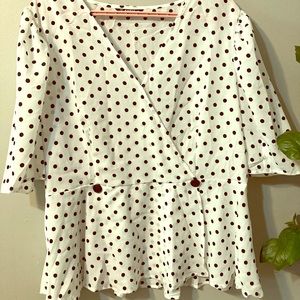 Polka dot blouse